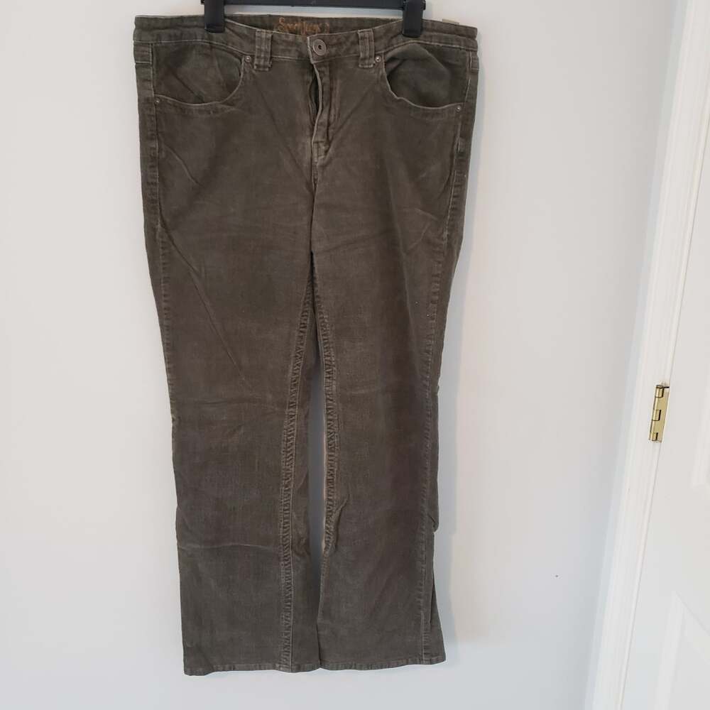Spoon Corduroy Pants Trousers Women Sz 19 Tall Light Brown Mid Rise Great Fit EC